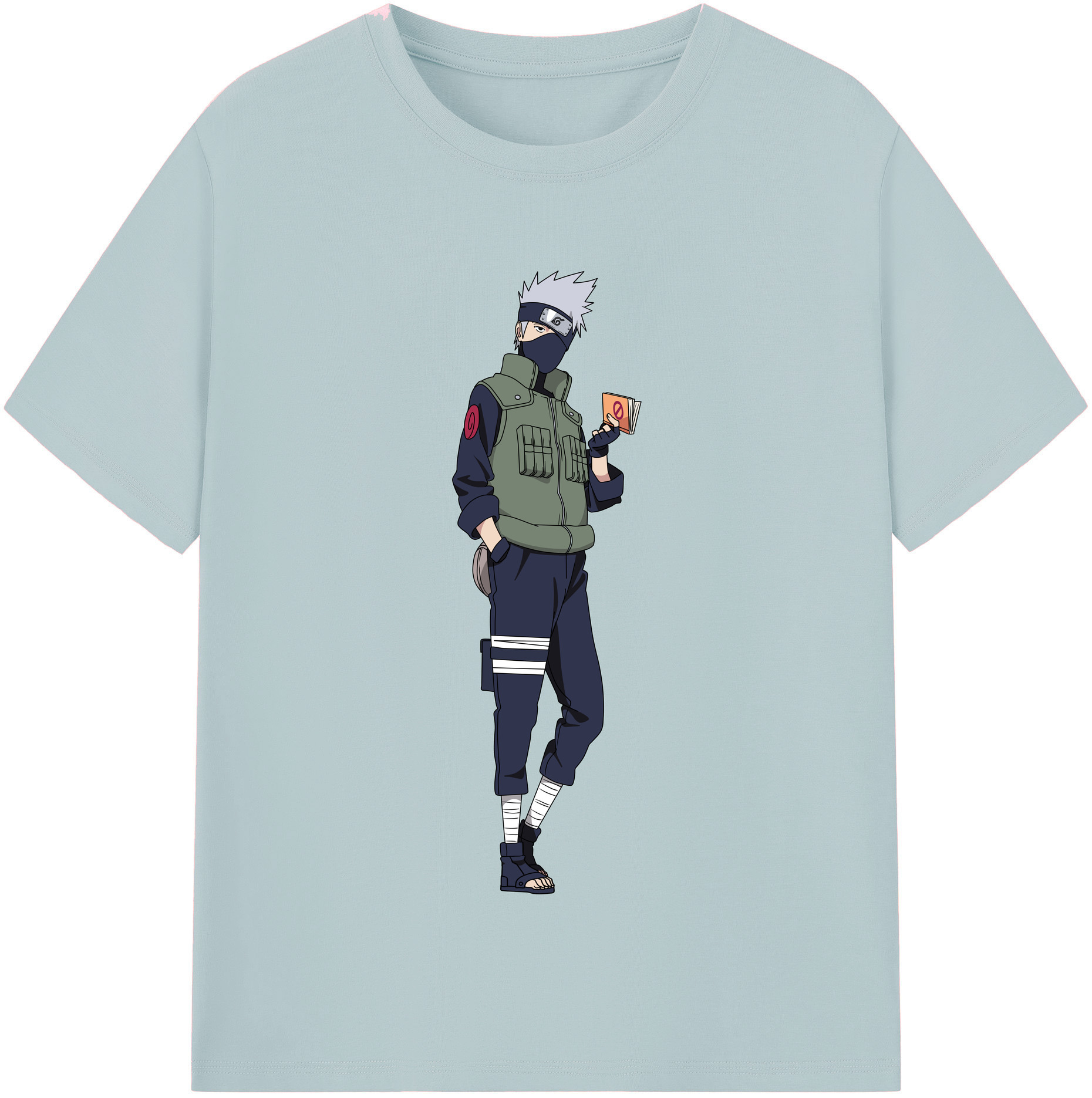 （画像用） NARUTO -ナルト- はたけ カカシ Hatake Kakashi 綿100％半袖Tシャツ（フロントプリント）